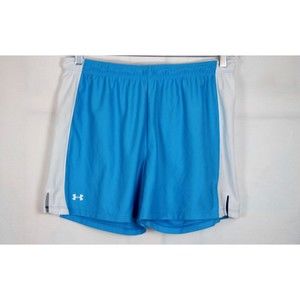 Under Armour Gym Shorts Teal Activewear Drawstring Elastic Womens Size M